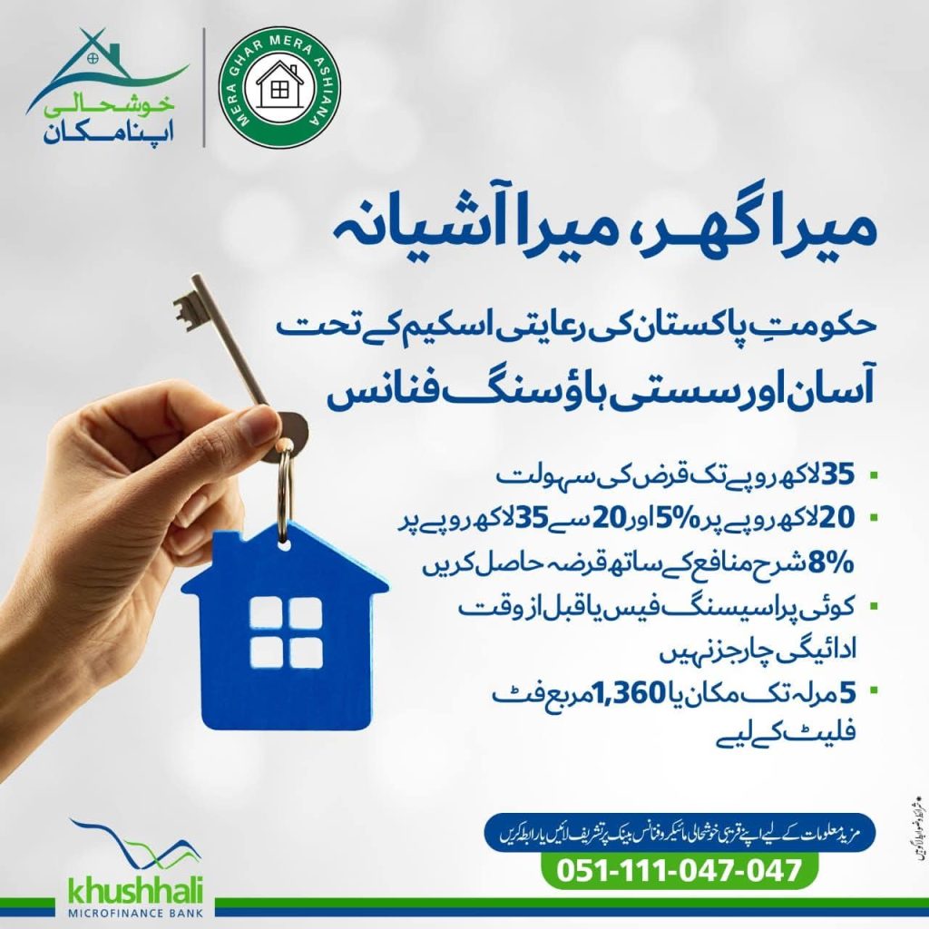 Mera Ghar Mera Aashiana Housing Finance Scheme 
