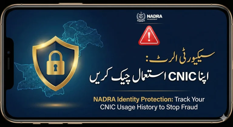 NADRA Monitoring App to check where CNIC was used