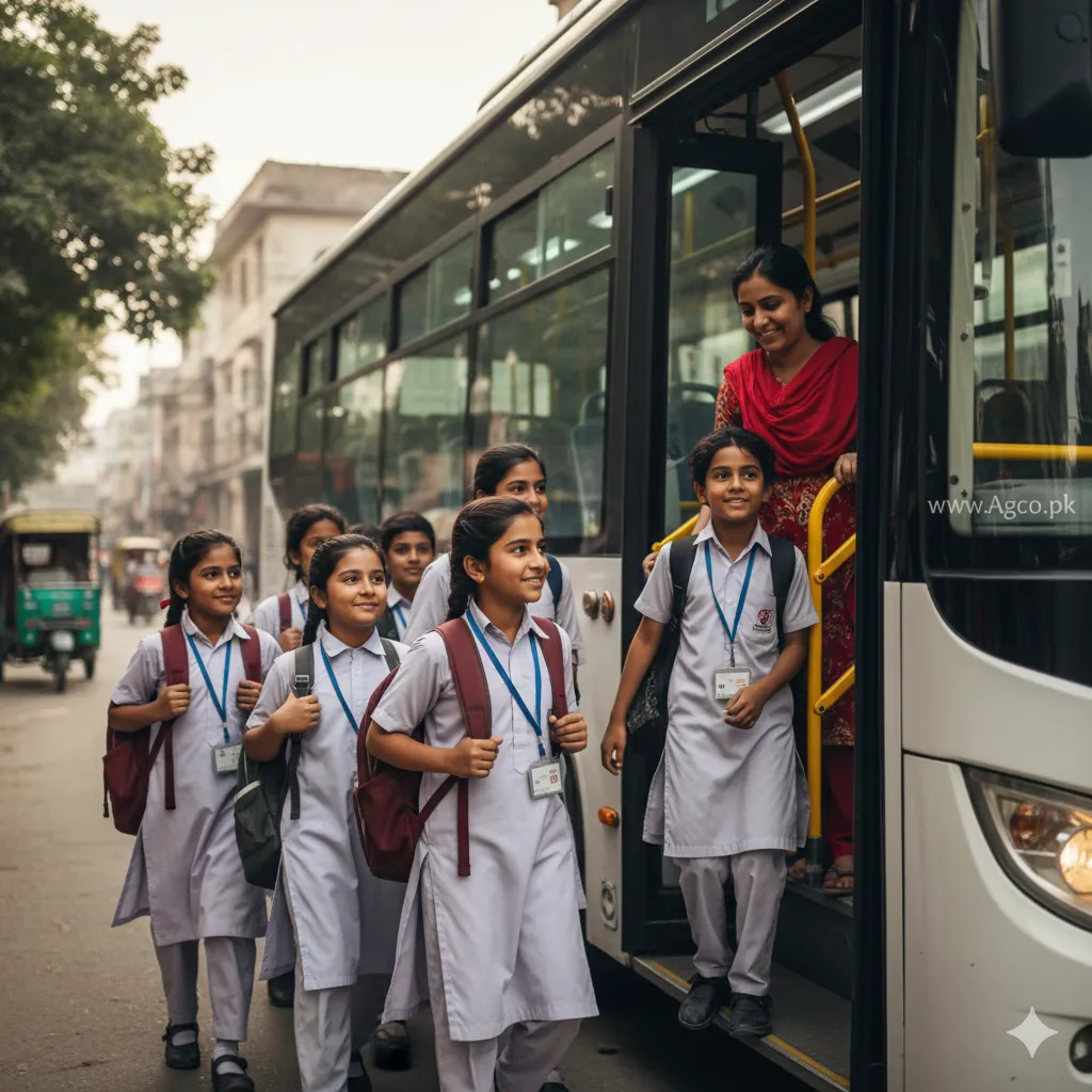 Public transport system in Punjab helping school and college students travel with the T-Cash Card Program